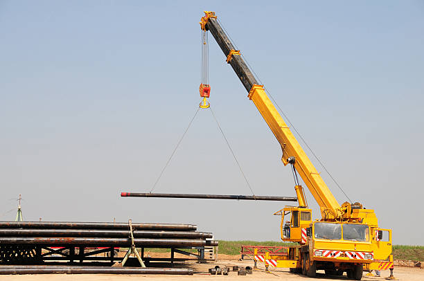 A lifting crane which is used to carry heavy loads in the oil and gas industry. A lifting crane which is used to carry heavy loads in the oil and gas industry.